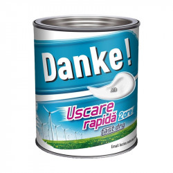 Vopsea Email Lemn / Metal Danke Uscare Rapida Int/ Ext Alb 0.75 L