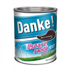 Vopsea Email Lemn / Metal Danke Uscare Rapida Int/ Ext Maro Ciocolatiu 0.75 L