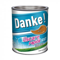 Vopsea Email Lemn / Metal Danke Uscare Rapida Int/ Ext Ocru 0.75 L