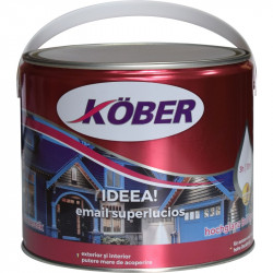 Vopsea Email Ideea Lemn/metal Kober Int/ext Rosu Vin 0.75l