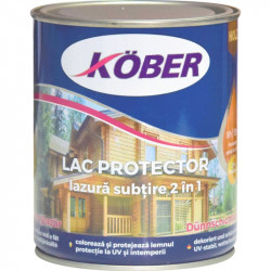 Lac Protector Kober  Lazura Subtire 2 In 1 Cires 0.75 L
