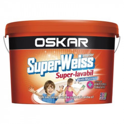 Vopsea Superlavabila Interior Oskar Superweiss Mat Anti- Mucegai Alb 2.5 L Vopsea Superlavabila Interior Oskar Superweiss Mat Anti- Mucegai Alb 2.5 L