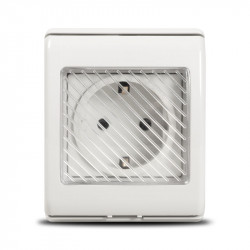 Priza Simpla Pt Cu Capac Ip 55