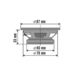 Set Difuzoare Auto 87mm Bk 087