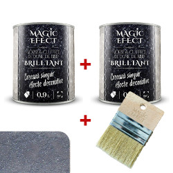 Pachet Magic Efect 1+1 Brilliant Argintiu Inchis C06 0.9l +pensula