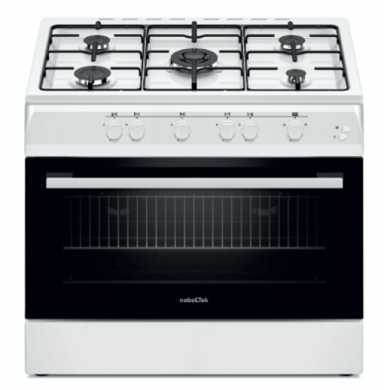 Aragaz Nobeltek 60x90 Nlt 6903ix/g1  Aprindere Electrica Iluminare Cuptor Culoare Alb