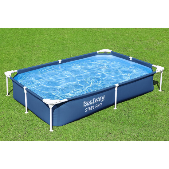 Piscina Bestway Dreptunghiulara Cu Cadru Metalic 2.21 M X 1.5 M X 43 Cm