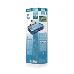 Piscina Bestway Dreptunghiulara Cu Cadru Metalic 2.21 M X 1.5 M X 43 Cm