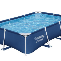 Piscina Bestway Dreptunghiulara Cu Cadru Metalic 2.59 M X 1.7 M X 61 Cm