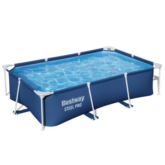 Piscina Bestway Dreptunghiulara Cu Cadru Metalic 2.59 M X 1.7 M X 61 Cm