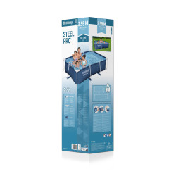 Piscina Bestway Dreptunghiulara Cu Cadru Metalic 2.59 M X 1.7 M X 61 Cm