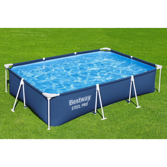Piscina Bestway Dreptunghiulara Cu Cadru Metalic 3 M X 2.01 M X 66 Cm Piscina Bestway Dreptunghiulara Cu Cadru Metalic 3 M X 2.01 M X 66 Cm