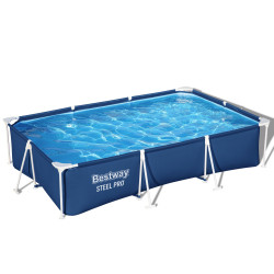 Piscina Bestway Dreptunghiulara Cu Cadru Metalic 3 M X 2.01 M X 66 Cm