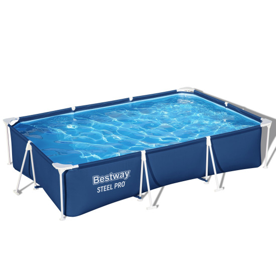 Piscina Bestway Dreptunghiulara Cu Cadru Metalic 3 M X 2.01 M X 66 Cm Piscina Bestway Dreptunghiulara Cu Cadru Metalic 3 M X 2.01 M X 66 Cm