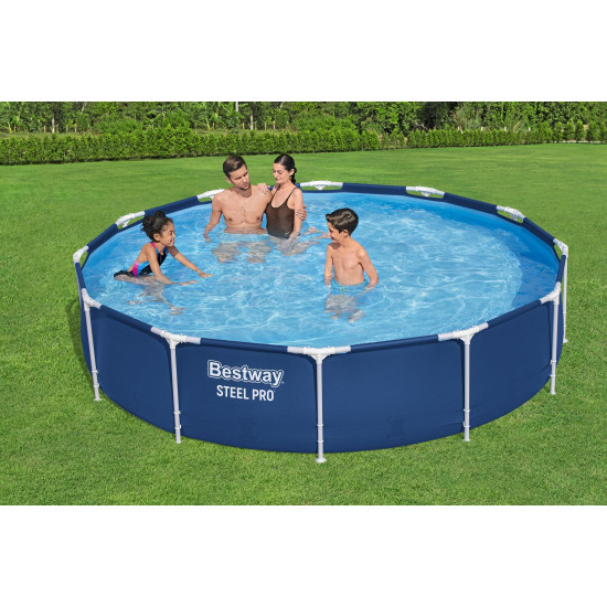 Piscina Bestway Rotunda Cu Cadru Metalic 3.66 M X 76 Cm