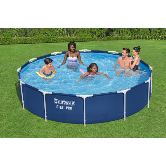 Piscina Bestway Rotunda Cu Cadru Metalic 3.66 M X 76 Cm