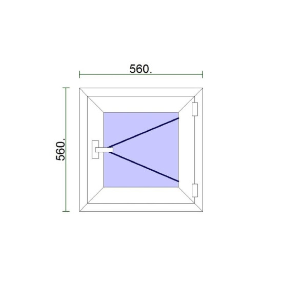 Fereastra Pvc Alb 56x56