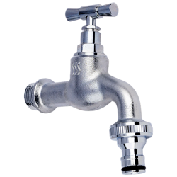 Robinet Hydro Pt Cismea Dublu Serviciu Din Alama Cromata Cu Racord Rapid 3/4