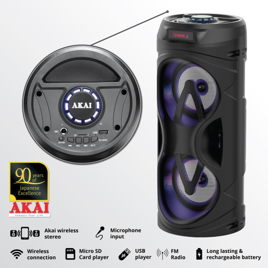 Boxa Portabila Akai Cu Bt Abts-530bt