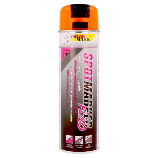 Vopsea Spray Marcaj Spotmarker Portocaliu Fluorescent 500ml
