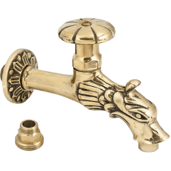 Robinet Hydro Pt Cismea Decorativ Dublu Serviciu Din Alama Cu Rozeta Si Finisaj Dragon 1/2