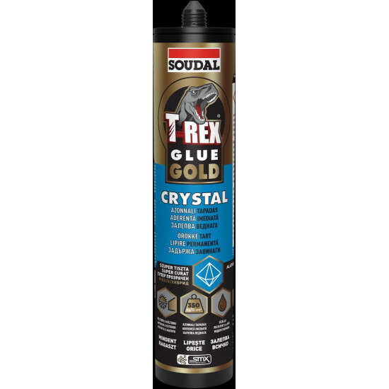 Adeziv Etansant Soudal T-rex Gold Crystal 290ml Interior/exterior Transparent Adeziv Etansant Soudal T-rex Gold Crystal 290ml Interior/exterior Transparent