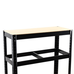 Raft Negru 120x45x180 Cm