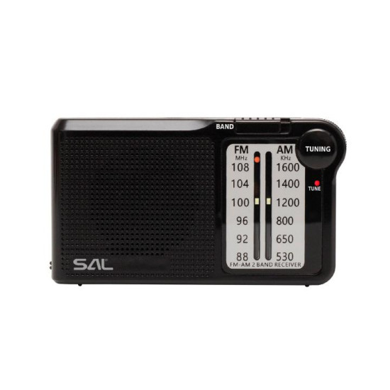 Radio Portabil 2 Benzi Negru Rpc5
