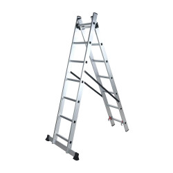 Scara Aluminiu Dubla Alx 2x7 Trepte Inaltime 3m 150 Kg Scara Aluminiu Dubla Alx 2x7 Trepte Inaltime 3m 150 Kg