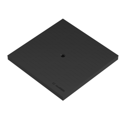 Capac Pp Basic Negru Pt Camin Patrat A15 300x300 (3389-n)