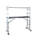 Schela Aluminiu Alx Mobila Pliabila O Podina  2x7 Trepte Inaltime Lucru 3.26m