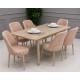 Set Masa + 6 Buc Scaune Lemn Karegold - Amalfi Set Masa + 6 Buc Scaune Lemn Karegold - Amalfi