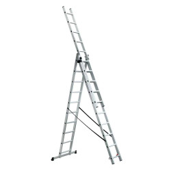 Scara Aluminiu Alx Adaptabila 3x8 Trepte Inaltime 4.88m 150 Kg