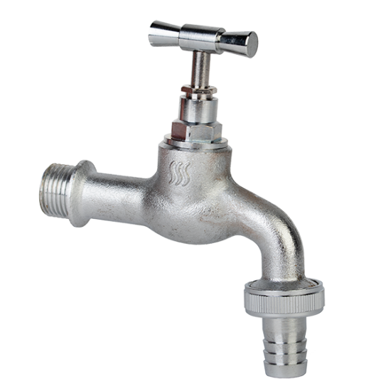 Robinet Hydro Pt Cismea  Dublu Serviciu Din Alama Cromata Si Stut 1/2