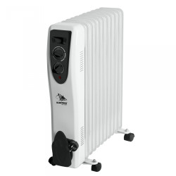 Radiator Electric Albatros Ra-11st 2500w 11 Elementi Alb/negru