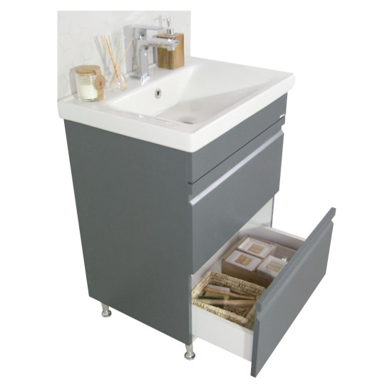 Baza Seria S786 Sertar Antracit 60cm +lavoar 2060