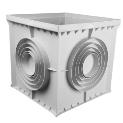 Camin Pp Basic Patrat Gri Tip I A15-c250 400x400 (8472i-g)