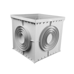 Camin Pp Basic Patrat Gri Tip I A15-c250 400x400 (8472i-g)