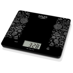 Cantar Bucatarie Sticla Adler Capacitate 10 Kg Negru Cantar Bucatarie Sticla Adler Capacitate 10 Kg Negru
