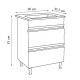 Baza Seria S786 Sertar Antracit 60cm +lavoar 2060