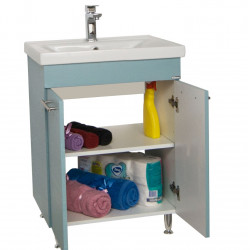 Baza Seria S754 Blue Rustic 60cm + Lavoar 2060