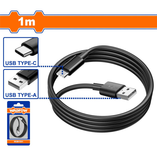 Cablu Usb Tip Wadfow A Cu Tip C 1m Wub1501 Cablu Usb Tip Wadfow A Cu Tip C 1m Wub1501