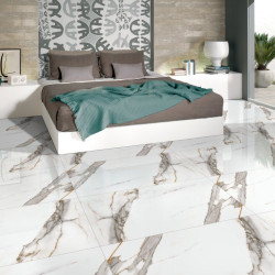 Gresie Portelanata Premier Carrara White Polished 120x60 Cm Interior/exterior (1.44 Mp/cut)