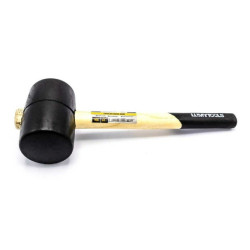 Ciocan Din Cauciuc Negru. F 63 Mm. 680 Gr. M. Lemn