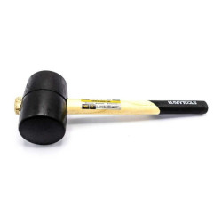 Ciocan Din Cauciuc Negru. F 63 Mm. 680 Gr. M. Lemn