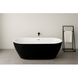 Cada Baie Freestanding Cuba Black 170x80x61cm G9040