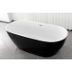 Cada Baie Freestanding Cuba Black 170x80x61cm G9040