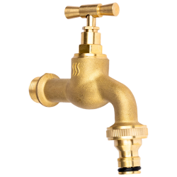 Robinet Hydro Pt Cismea Dublu Serviciu Din Alama Cu Racord Rapid 1/2