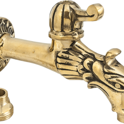 Robinet Hydro Pt Cismea Decorativ Dublu Serviciu Din Alama Cu Maneta Si Finisaj Dragon 1/2
