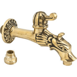 Robinet Hydro Pt Cismea Decorativ Dublu Serviciu Din Alama Cu Maneta Si Finisaj Dragon 1/2